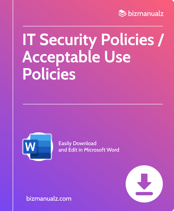 IT Security Policies Acceptable Use Policies